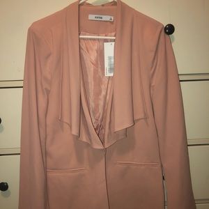 Pink Draped Blazer